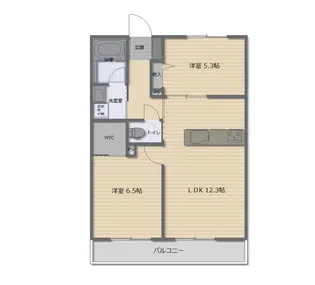 ランズドール【1階】の間取り