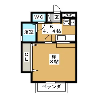 グランディール【1階】の間取り