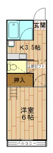 ロフティハイツイズミ【2階】の間取り