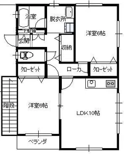メゾン・ボヌールA【2階】の間取り