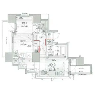 ソルフィエスタ町屋【11階】の間取り