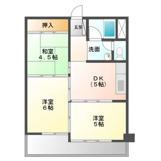 寿マンション【5階】の間取り