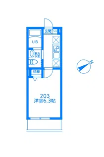 アイビット六角橋【2階】の間取り