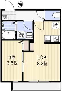ミライ シンフォニア【3階】の間取り