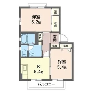 相生ハイツ (2F)【2階】の間取り