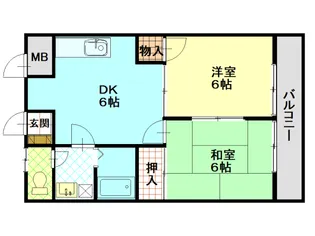 広島県広島市西区草津南2【マンション】の間取り