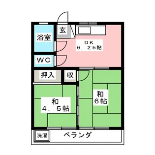 若松マンション【3階】の間取り