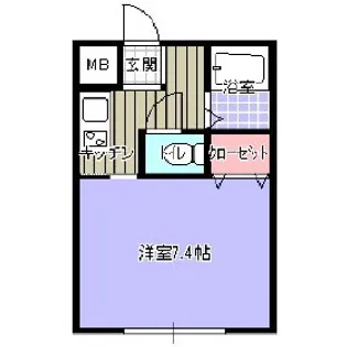 ジュウェル寿【4階】の間取り