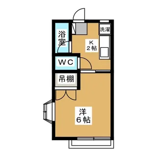 ヴァンベール谷村【1階】の間取り