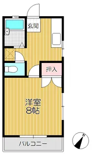 小川コーポ【1階】の間取り