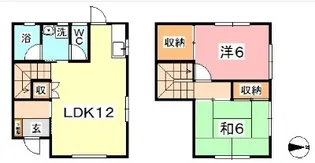 岡山県倉敷市真備町箭田【一戸建】の間取り