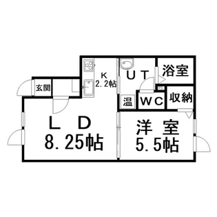 N.J中園【3階】の間取り
