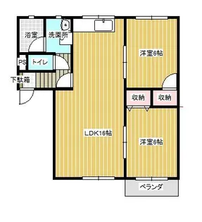 フレグランスシオザワ【2階】の間取り