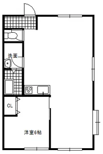 道端ビル【3階】の間取り