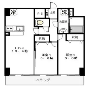 クラティオ【6階】の間取り