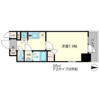 エスリード心斎橋LUXUE【13階】の間取り