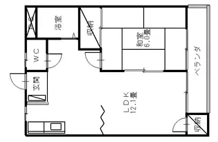 高山ハイツNO 2【2階】の間取り