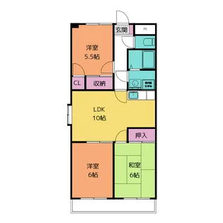 すずの樹ガーデン【3階】の間取り