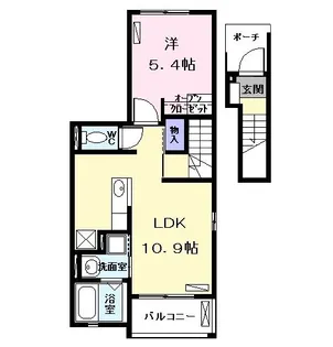 カーサ ドルチェ【2階】の間取り