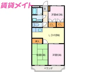 グランホワイエシャトレ B棟【1階】の間取り