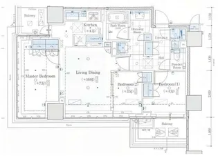 クラッシィタワー新宿御苑【24階】の間取り