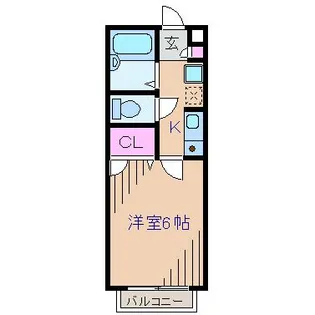 神奈川県横浜市港北区大倉山2【アパート】の間取り