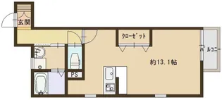 WITH ROSE AKASHI【2階】の間取り