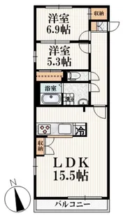 東京都杉並区井草2【マンション】の間取り