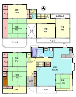 大分県大分市青葉台3【一戸建】の間取り