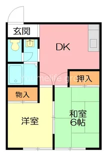 ハイツ古屋A【2階】の間取り