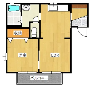 フレグランス牛久【1階】の間取り