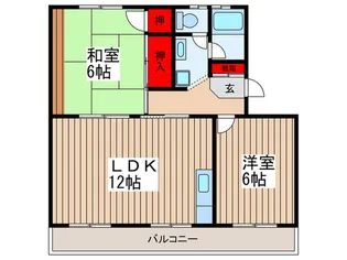 馬込ハイツ【2階】の間取り