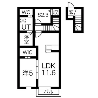 コスモス・ワン【2階】の間取り