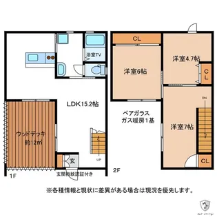 岐阜県美濃加茂市本郷町5【一戸建】の間取り