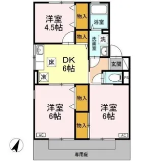 新潟県新潟市中央区女池6【アパート】の間取り