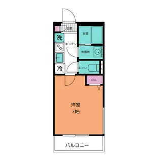 エフプレスト岸町【1階】の間取り