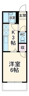 レクリオヒロ西池新田【2階】の間取り