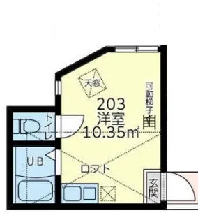 ユナイト山手モドリッチ【2階】の間取り