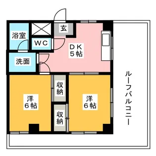 チェリーパレス【5階】の間取り