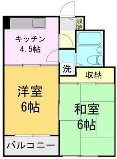ラポールヤマミツ【1階】の間取り