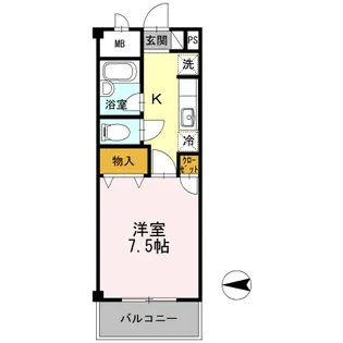 東京都小平市回田町【マンション】の間取り