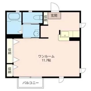 リヴェール壱番館【1階】の間取り