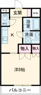 1Kの間取り画像