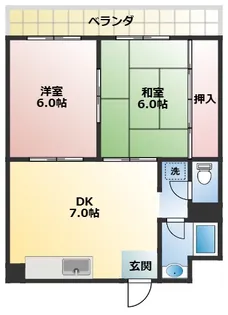 大阪府大阪市東淀川区豊新2【マンション】の間取り