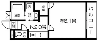 フォーシーズン宇宿【1階】の間取り