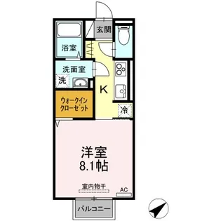 福島県郡山市字山崎【アパート】の間取り