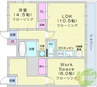 コーポ保坂【3階】の間取り