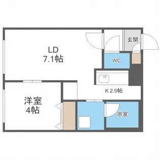 Blue Orb MISONO【2階】の間取り