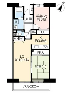 URサンヴァリエ日吉【3階】の間取り