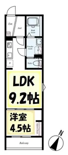 埼玉県蓮田市東3【アパート】の間取り